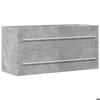 VidaXL Armoire d'évier Gris béton 100x38,5x48 cm Aggloméré, placard lavabo de salle de bain, meuble de salle de bain, meuble 856233