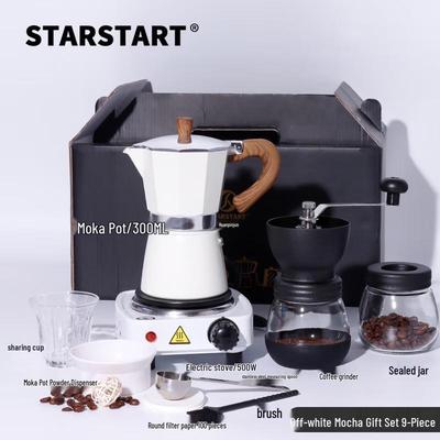 STAR-START 9-teiliges Mokkakanne & Handaufguss Kaffee Set