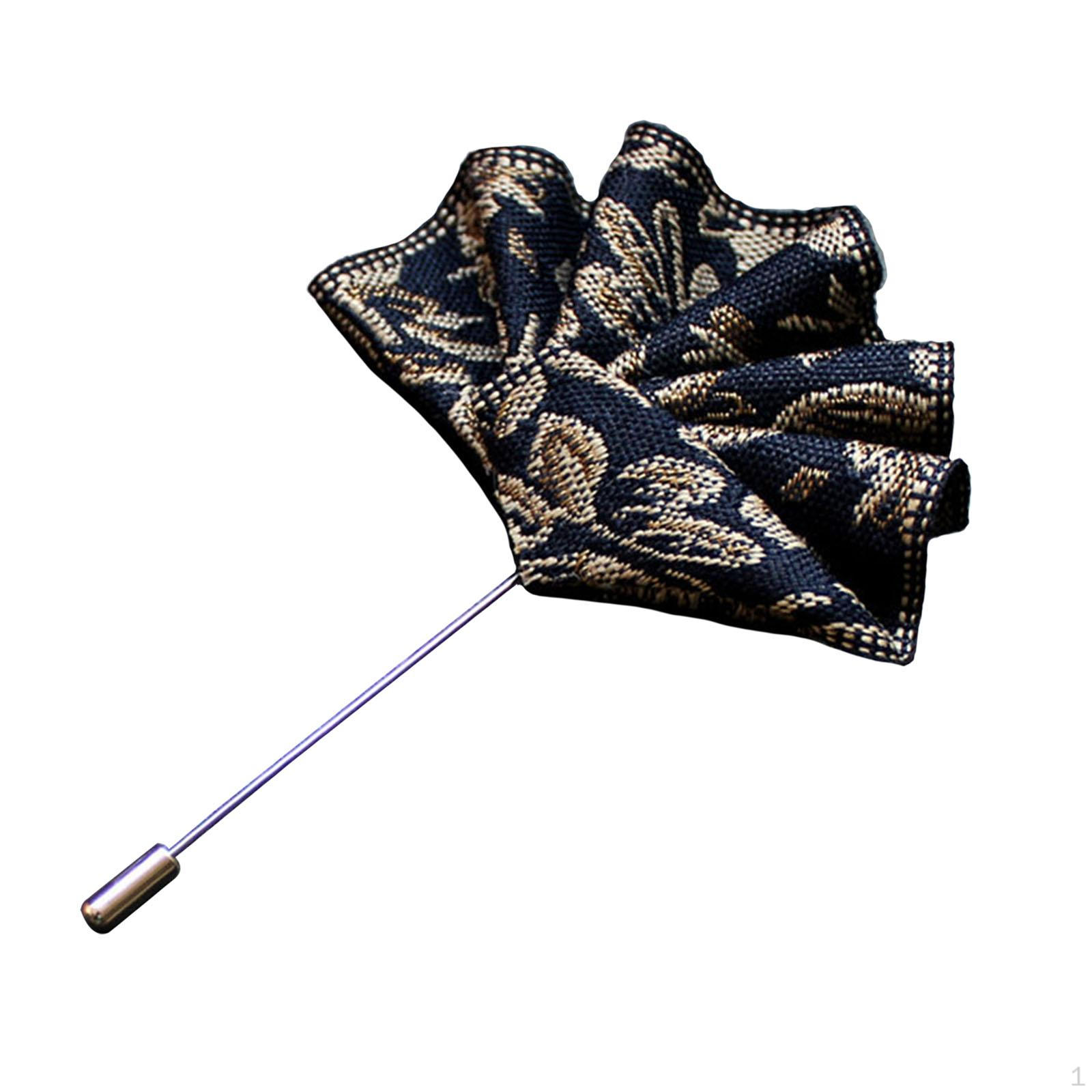 

Mens Lapel Pin Suit Pocket Towel for Festival Stage Performance Engagement Prom