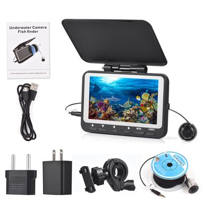 Cámara de pesca submarina 15M/30M 1200TVL buscador de peces Monitor LCD de 4,3 "8 Uds IR LED visión nocturna