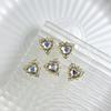 Xi Fei Hui Palace Alloy Nail Art Jewelry New Chinese-Style Explosive Flash Fertilizer Square Love Water Drop Diamond Palace Armor With Diamond