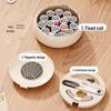 Portable Luxury Magnetic Sewing Kit: Household Needle & Thread Box for Repairs, Including Hand Sewing Tools, Perfect for Dorms and Travel.