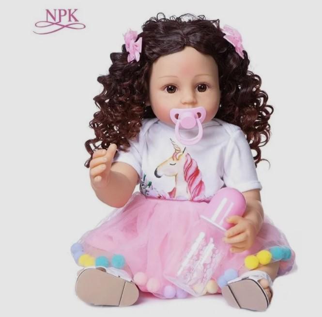 NPK Genuine 55CM Waterproof Full Silicone Reborn Baby Doll