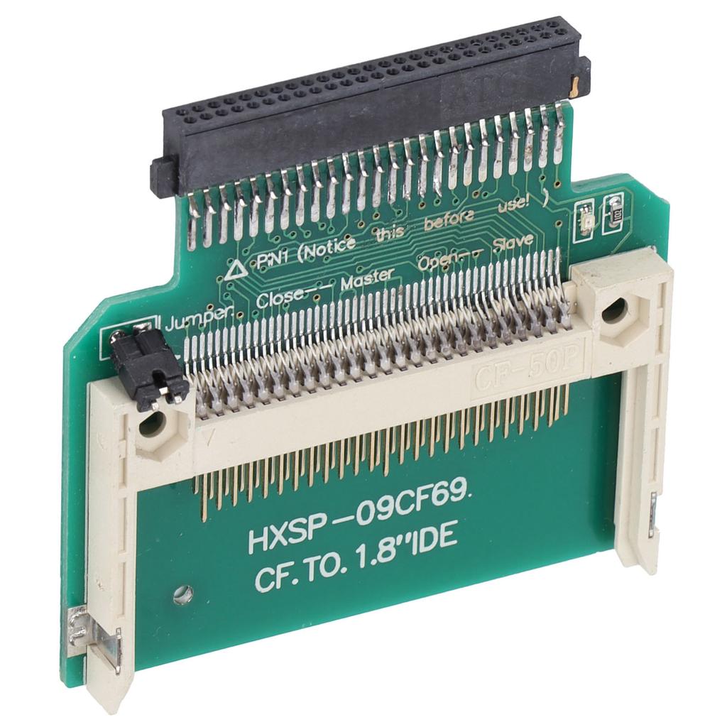 Merory Card Adapter 1.8in CF 50pin Stable No Noise Vibration Hard Drive SSD Converter for Toshiba