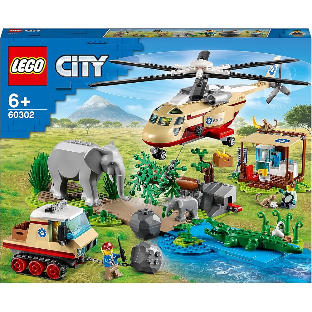 LEGO City Animal Rescue 60302 Toy Building Blocks Vehicle for Kids 6 Years and Up