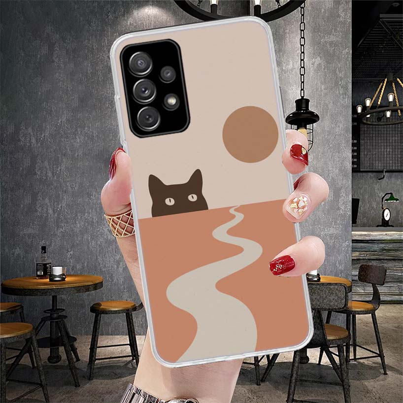 Art Cat Mount Fuji Japan Soft Phone Case For Samsung Galaxy S22 S23 S24 S25 Edge S26 Ultra S20 FE S21 Plus + Fundas Coque Galaxy