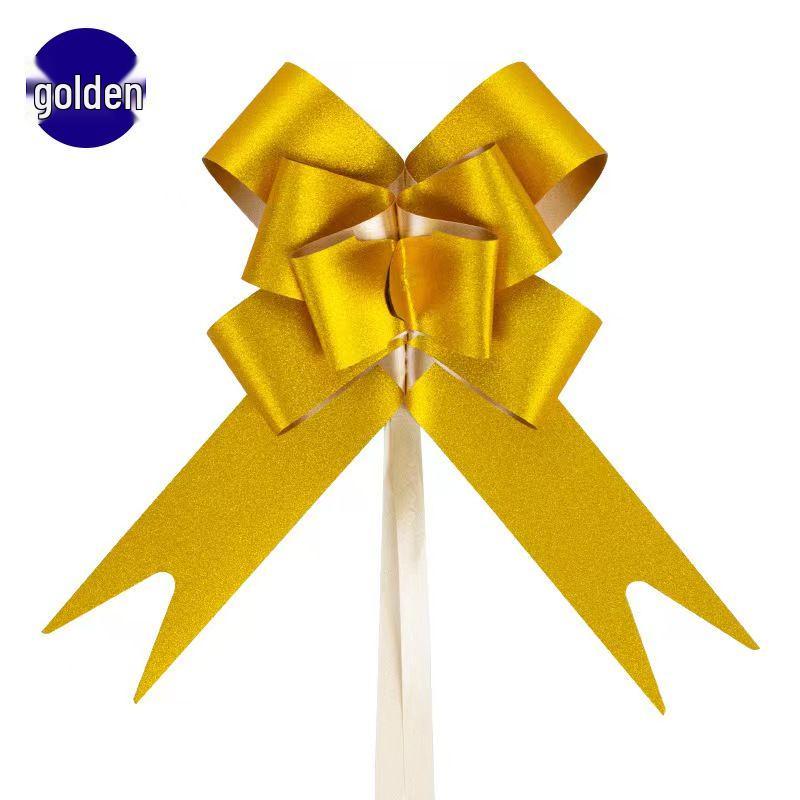 Shiny Double-Sided Red Ribbon Bow for Weddings, Gifts, and Events