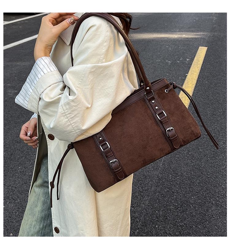 Torba Tote o Dużej Pojemności z Nadrukiem Leoparda - Jesień 2025 Retro Torba na Ramię dla Kobiet