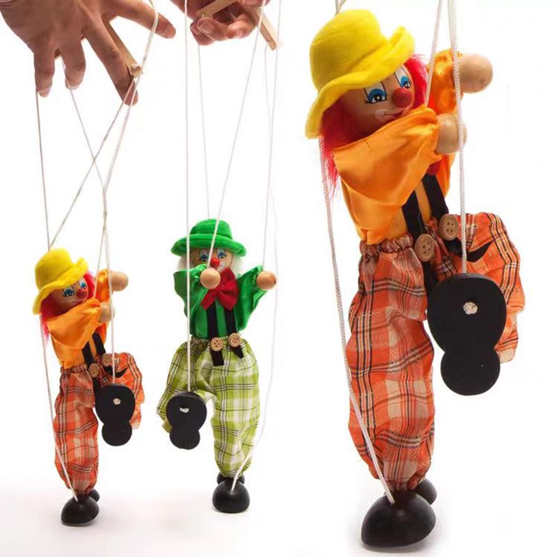 Marionettenfiguren Clown Zugfadenpuppe Geburtstags-Weihnachtsgeschenke Theaterpuppen Theaterpuppen Spielzeug für Kinder Jungen Mädchen Erwachsene