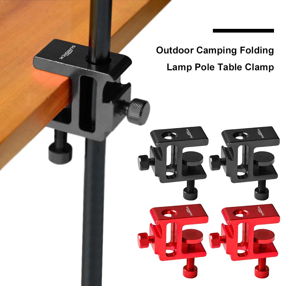 2/4Pcs Light Stand Pole Table Clamp Clip Adjustable Lantern Stand Clip For Light Pole for Outdoor Camping Lantern Camera