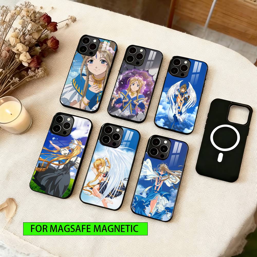 Ah My Goddess Phone Case For iPhone17,16,15,14,13,12,11 Plus,Pro Magnetic with Magsafe Wireless Charging