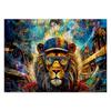 Wallpaper Lion Animals Colorful