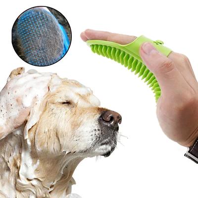 Dog Bath Massage Brush Durable Rubber Fur Grooming Comb Pet Cleaning Adjustable Belt Antislip Silicone Washing Glove Hair Tools