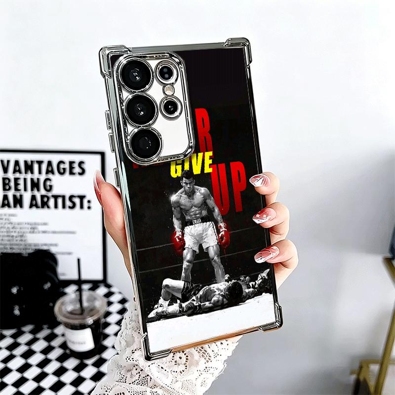 Mike Tyson Boxer Mann Beschichtung Handyhülle Für Samsung Galaxy S24 S25 FE S26 Edge S23 Ultra S22 S21 Plus S20 Anti-Fall Airbag Hülle