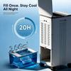 Portable Air Conditioner Fan Without Window 3in1 Evaporative Air Cooler 4 Modes 3 Speeds 2 Gallon Water Tank Remote Control 12H