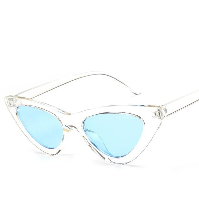 Cat Eye Sunglasses Women Small Triangle Vintage Sunglasses Red Female Trending Streetwear UV400 Ladies Shades Eyewear