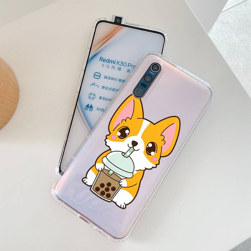 Cute Corgi Phone Case for Samsung A12 21 30 31 51 52 70 71 for Redmi8 9 10 for Honor10 70 50 Clear Case