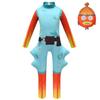 Kinder Jungen Anime Cartoon Lustiger Fisch Langarm Overall Masken Set Outfit Halloween Cosplay Kostüm