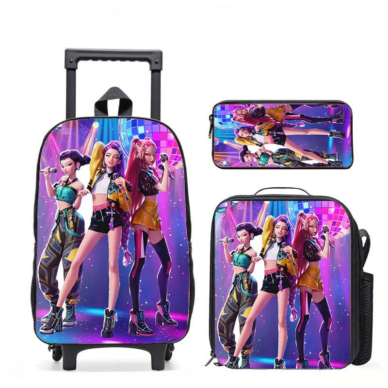 Kpop Witch Hunters Casual Backpack Digital Printing Men'S And Women'S Commuter Backpack Rod Backpack Student Bag
