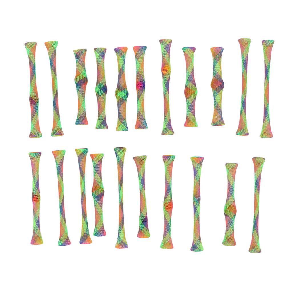 21pcs Cat Spring Toy Nylon Colorful Interactive Scratch and Bite Resistant Pet Coil Tube Toy for Kitten