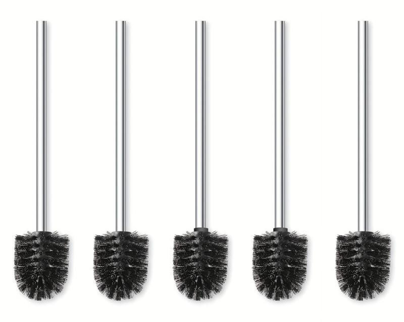 

5pcs Stainless Steel Toilet Cleaning Brush Set Bathroom Wc Shower Cleaning Supplies Daily Necessities Reusable Cleaning Tools
