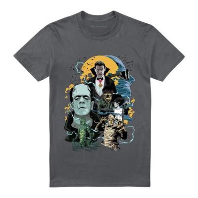 Universal Monsters Unisex Adult Monster Mash Ringspun Cotton Midweight T-Shirt