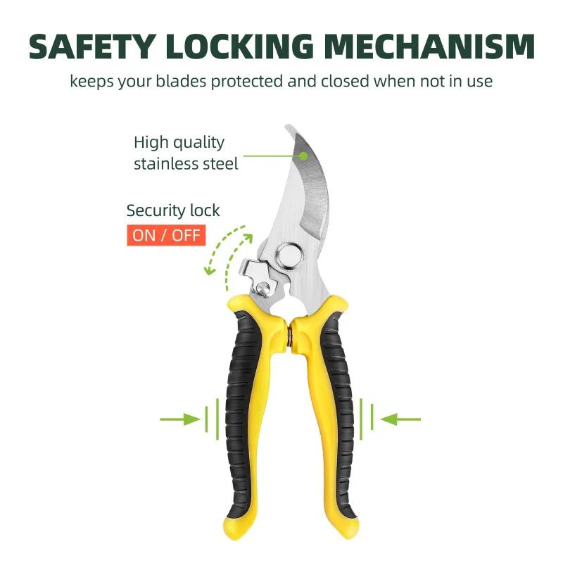 Garden Pruning Shears Gardening Plant Sharp Branch Pruners Tree Trimmers Secateurs for trimming flowers,plants