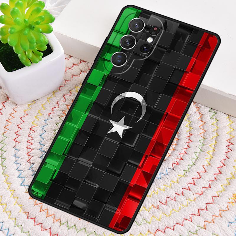 Libya Flag Silicone Phone Case For Samsung Galaxy note 10 pro S26 S25 S24 S23 S22 S21 Plus S25Ultra Capa Cover