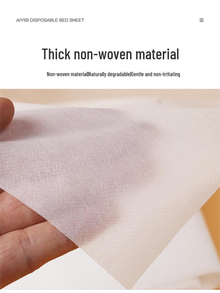 Waterproof Oil-Proof Disposable Massage Bed Sheets - Thick, Non-Woven, Breathable for Beauty Salons