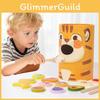 Wooden Feeding Game For Kids With Cognitive Development And Fine Motor Skills Practice For Preschool Learning