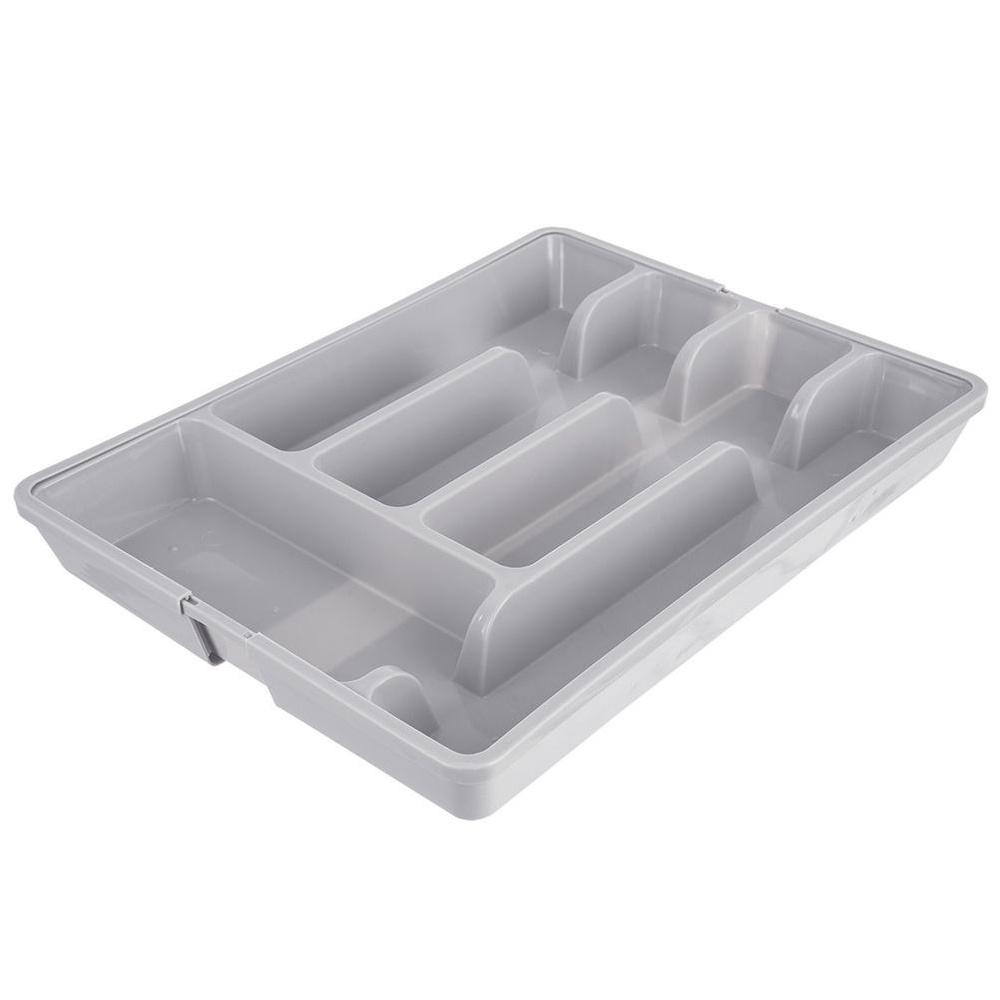 Organizer Drawer Insert Extendable Cutlery Container Kitchen Utensils