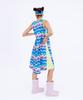 Seondeilaunji Women'S Beach Walk Sleeveless Mix Dress Swkfaop0054