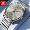 OLEVS 6635 Original Man Watch Minimalist Dual Calendar Automatic Mechanical Wrist Watches for Men Luxury Business Men's Watches