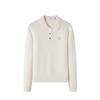 Navigare Women's Full Wool Knit Polo Sweater