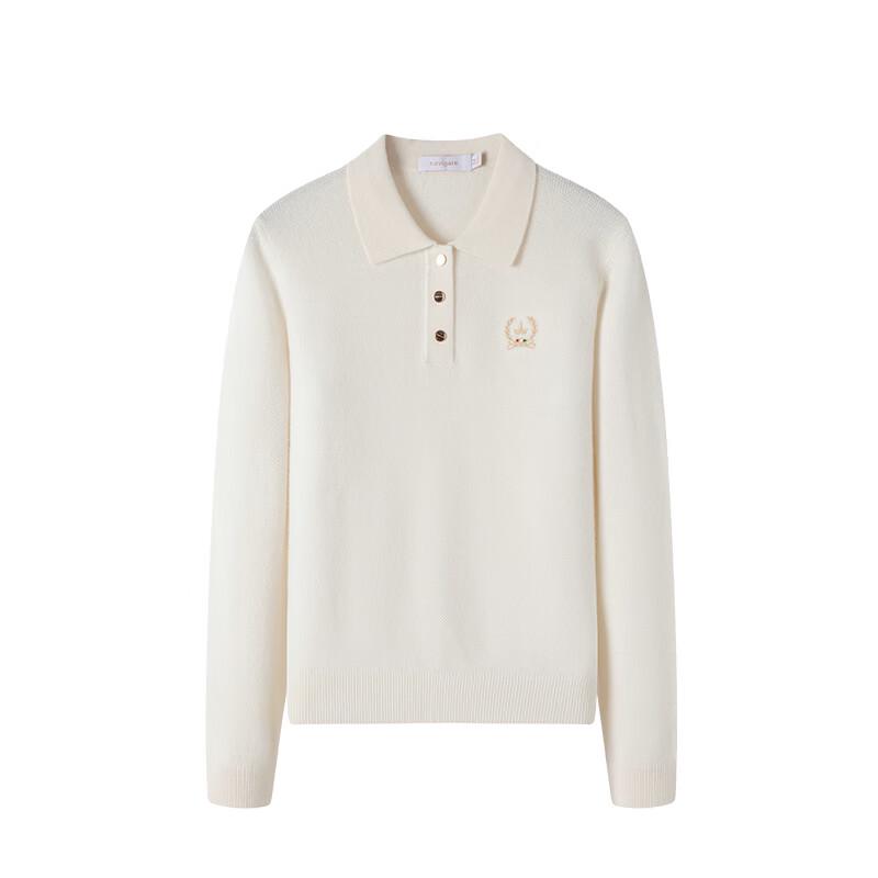 Navigare Women's 100% Wool Embroidered Knit Sweater