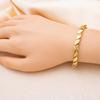 New Luxury Gold Color Interlayer Bracelet - Stainless Steel Jewelry for Women, Hypoallergenic Gift & Party Bangles Accessories