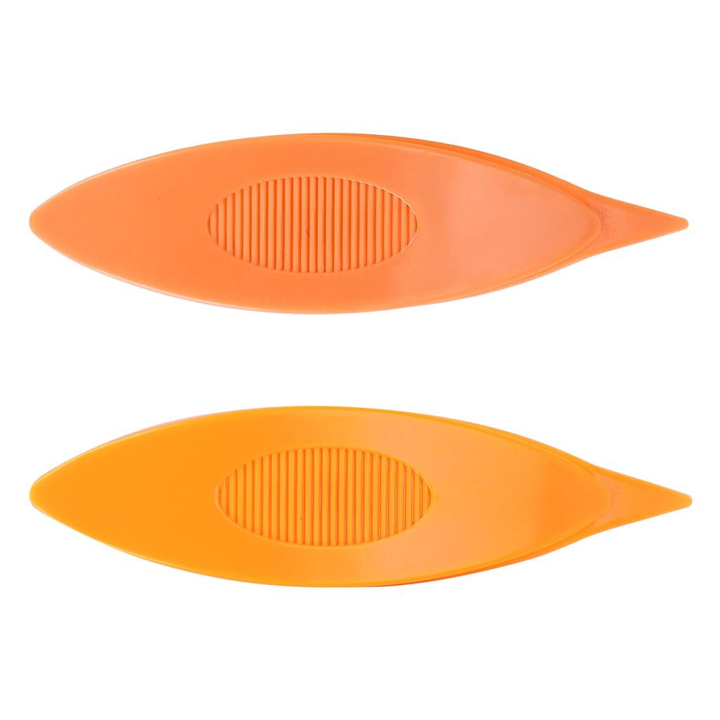 2pcs Tatting  s Plastic Tatting  s Craft Tool for   Hand Sewing Knitting(Orange Yellow )