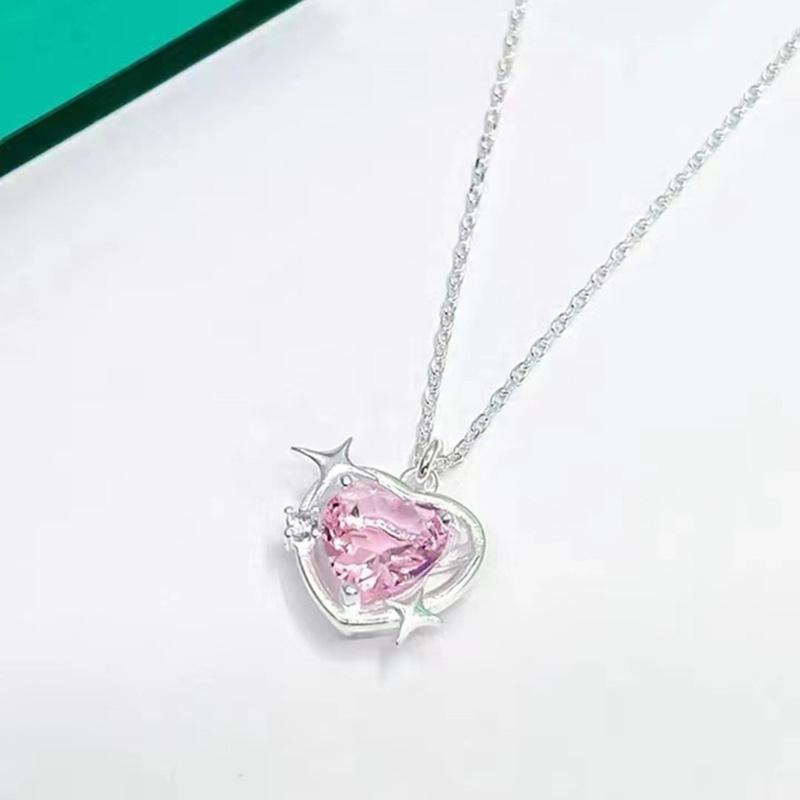 Pendant Necklaces Jewelry Heart Pendant Necklaces Chain Choker Necklaces Birthday Gifts Heart Necklaces Alloy Material