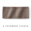 Autumn and winter new cashmere blended warm knitting flat solid color pullover cashmere headband women's black