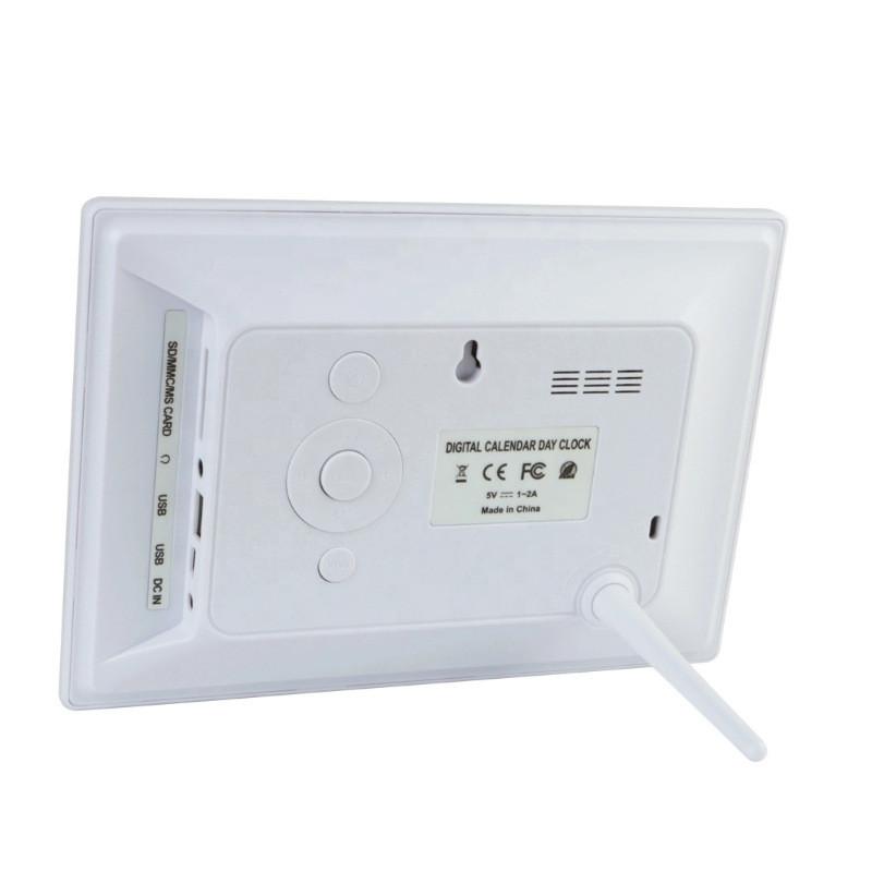 7 Inch Machine Elderly Alarm Clock Electronic Calendar Clock Desktop Medication Reminder Machine LCD Digital Clock