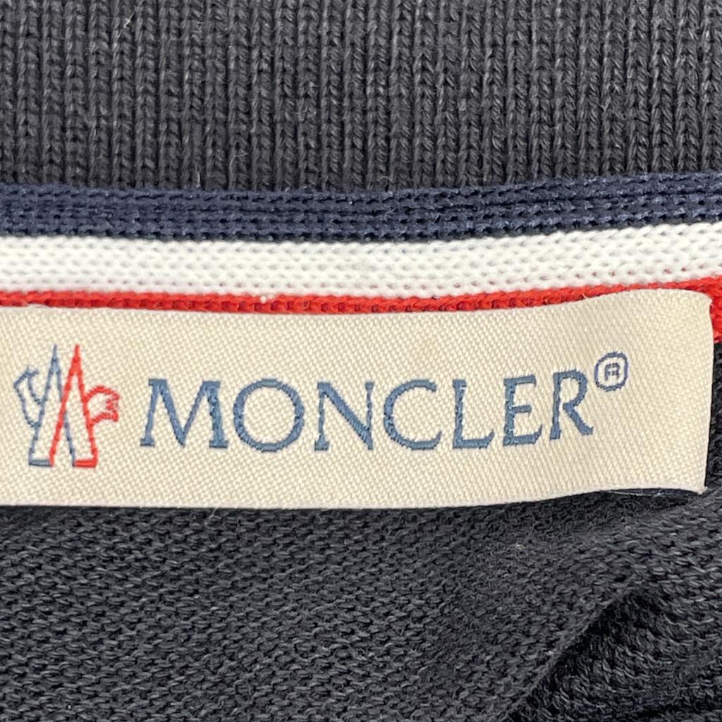 MONCLER MAGLIA POLO MANICA CORTA polo shirt tops XL NavyUsed