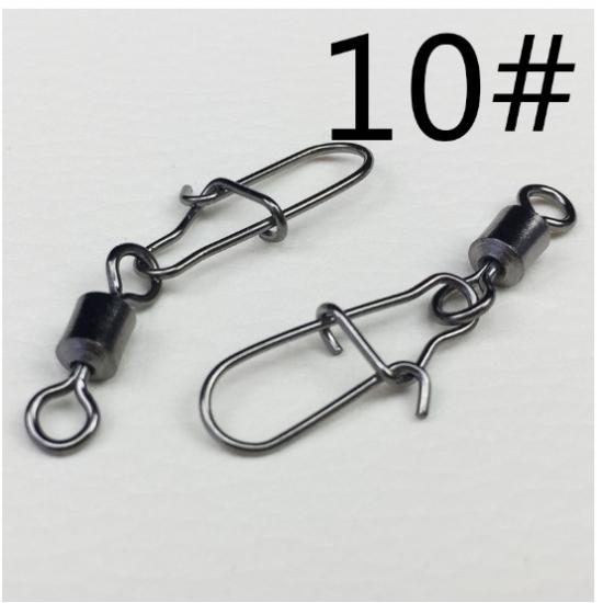 10Pcs T Shape Fishing Swivel Bearing Connector Solid Fishhook Ring Lure Line New 10Pcs T Shape Fishing Swivel Bearing Connector Solid Fishhook Ring Lure Line New