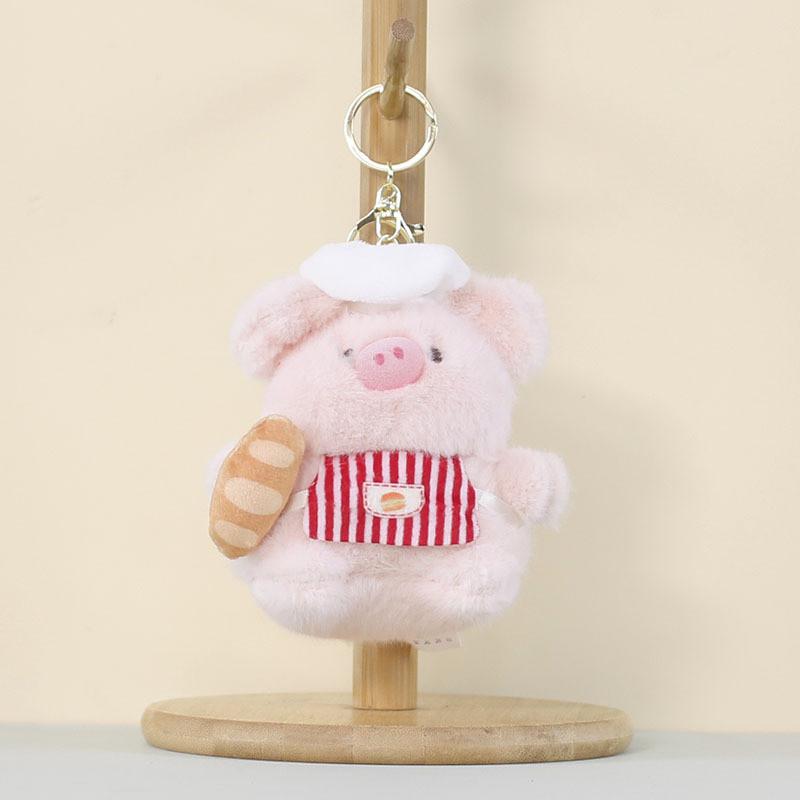 Plush Pig Toy With Sports Design For Kids Gift And Bag Decoration