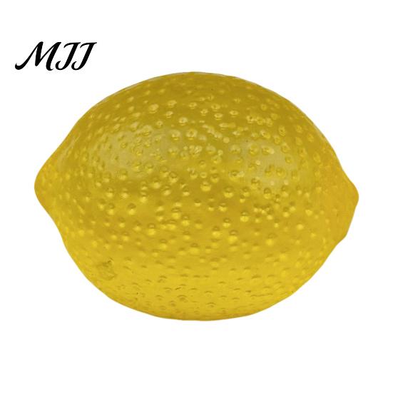 Fruit Stress Relievers Clear Lemon Relief Toy, Textured Ball Fidget Anxiety Gadget Fake Squeeze Sensory Toy for Hand Relaxation Decompression