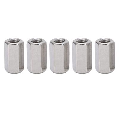 5PCS Metric Hex Coupling Nut M12 X 1.75 19 L35mm Stainless Steel Long Rod Coupling Hex Nut for Hanging