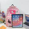 Cartoon Cute Casual Backpack for Middle School Students Large Capacity Fashionable Pink Soft Girl Backpack