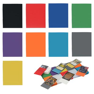 50/100 ST Färgade Matta Kortfodral 66x91MM Samlarkortsskydd Tarot-skydd Magiskt Kortfodral Kortleksskydd Brädspelsrekvisita