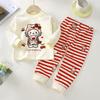 Kids Set Boy Pajamas Cotton Baby Cotton Clothing Children Autumn Clothes Pants Sets Home Clothes For Baby Infant Newborn Outfits