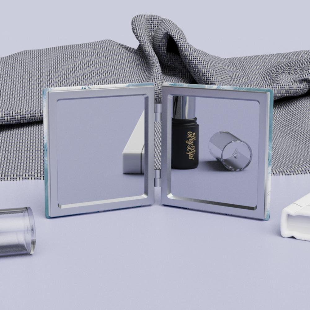 Double-Sided Portable Pocket Mirror Cosmetic Mirror Cute Small Mirror  Student