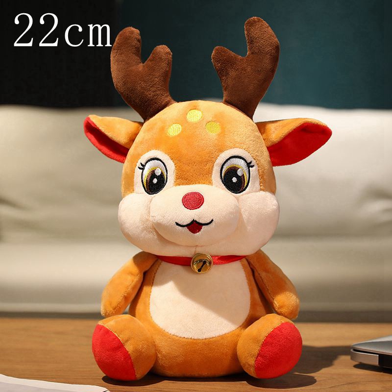 

22CM-55CM Lovely Santa Claus & Elk Plush Toys Stuffed Animal Doll Christmas Gifts For Children Kids Home Decoration High Quality